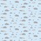 Fabric FIGO Blue Airplanes Mini Metropolis by the Quarter Yard 91191-40
